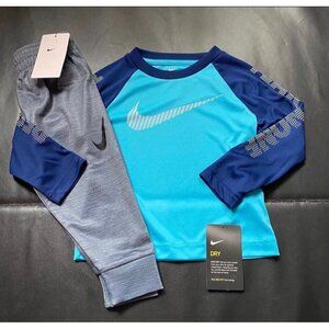 NWT Nike Jogger & Long Sleeve Tee Set Boys Size 2T
